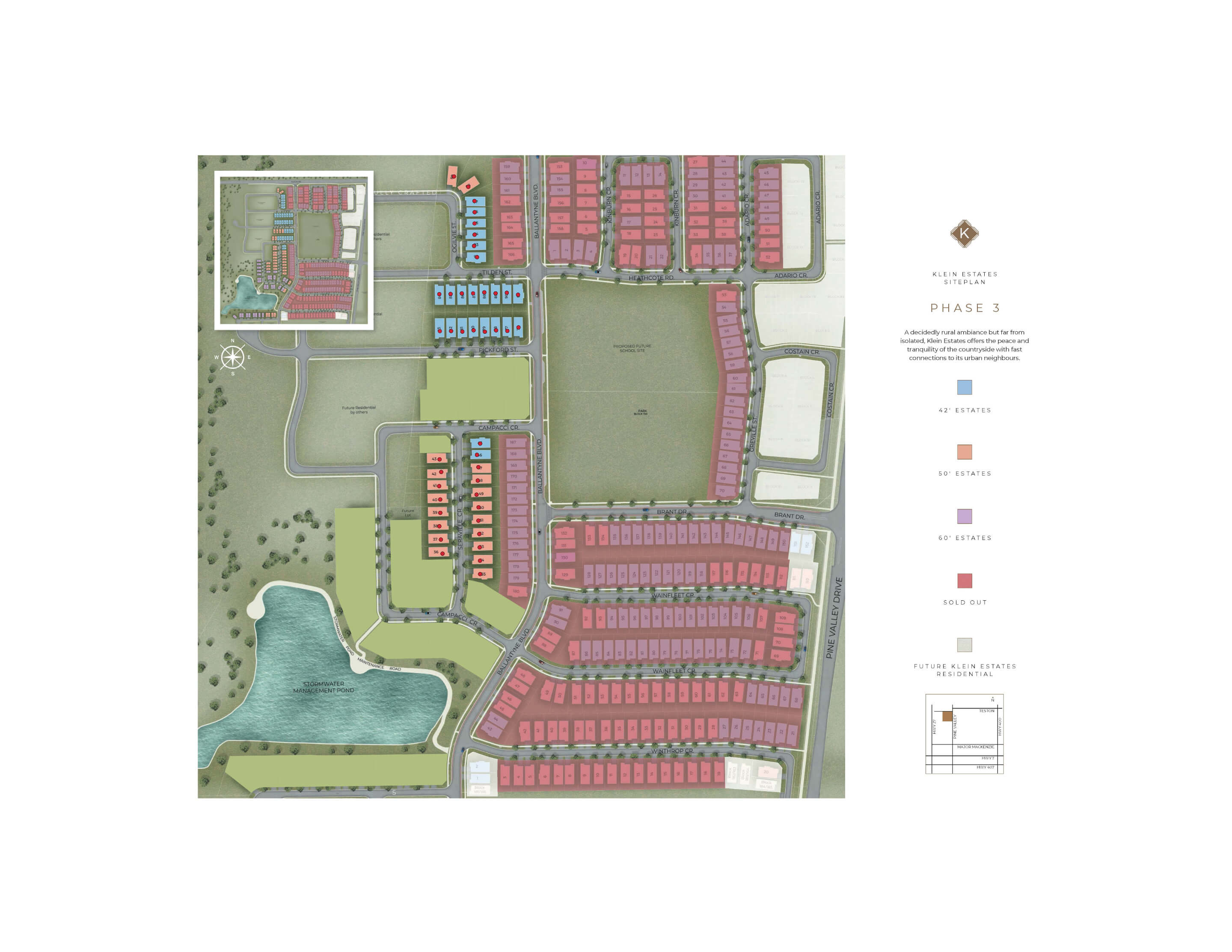 Klein Estates Siteplan